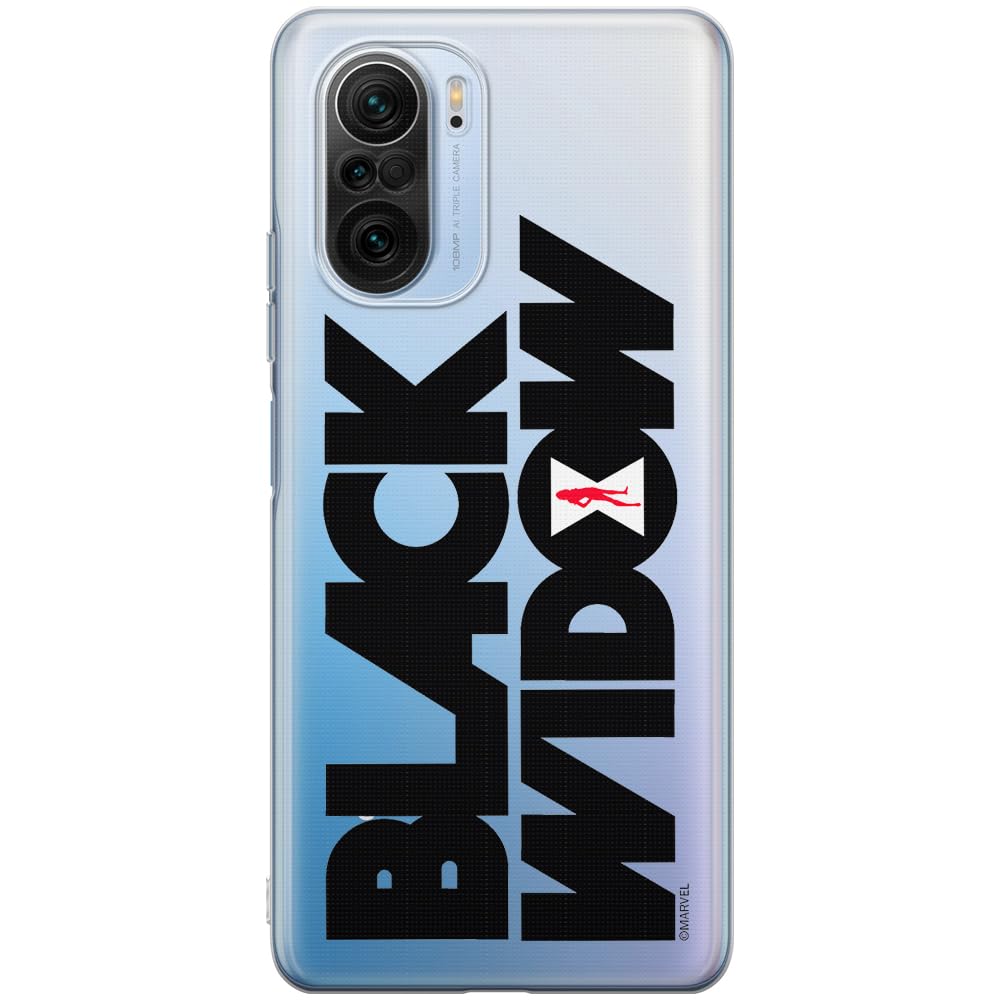 ERT GROUP mobile phone case for Xiaomi MI 11i/ REDMI K40/K40 PRO/POCO F3/ F3 PRO original and officially Licensed Marvel pattern Black Widow 011, partially transparent