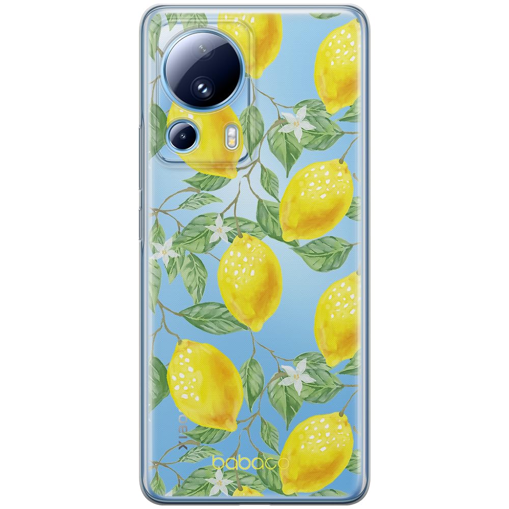Babaco ERT GROUP mobile phone case for Xiaomi 13 LITE/CIVI 2 original and officially Licensed pattern Fruits 002 optimally adapted to the shape of the mobile phone, partially transparent