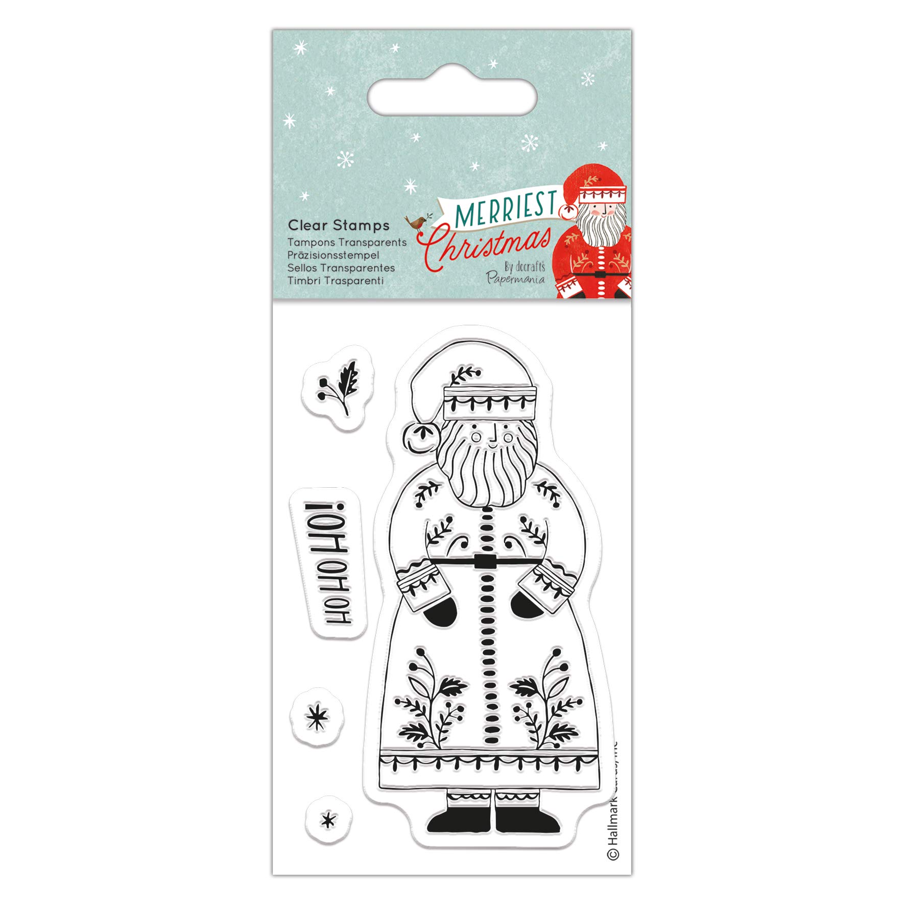 Papermania Christmas Scrapbooking Stamps, Multi-Colour, One Size