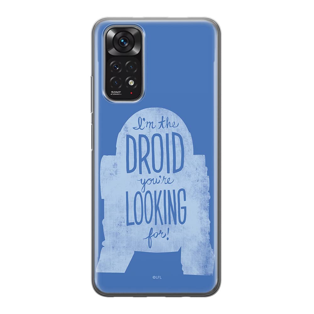 ERT GROUP mobile phone case for Xiaomi REDMI NOTE 11S 4G / REDMI NOTE 11 4G original and officially Licensed Star Wars pattern R2D2 006 adapted to the shape of the mobile phone, case made of TPU