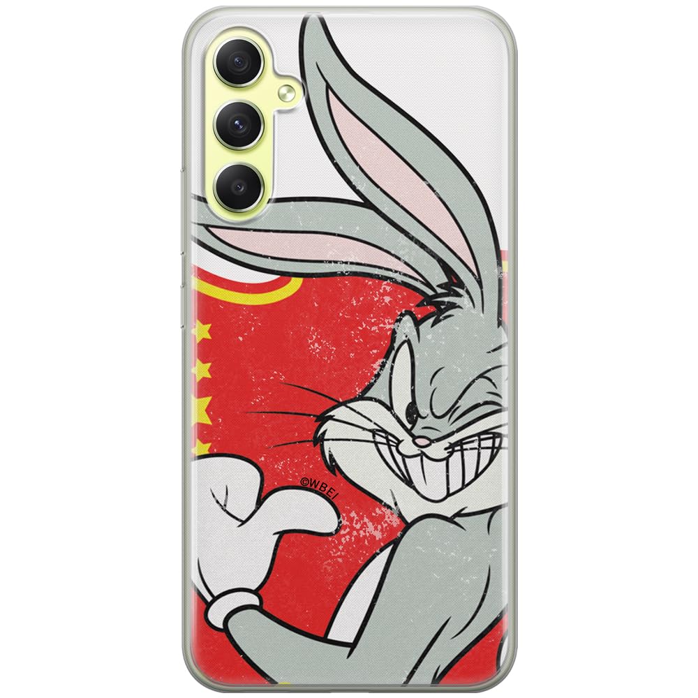 ERT GROUP mobile phone case for Samsung A34 5G original and officially Licensed Looney Tunes pattern Bugs 010 optimally adapted to the shape of the mobile phone, case made of TPU