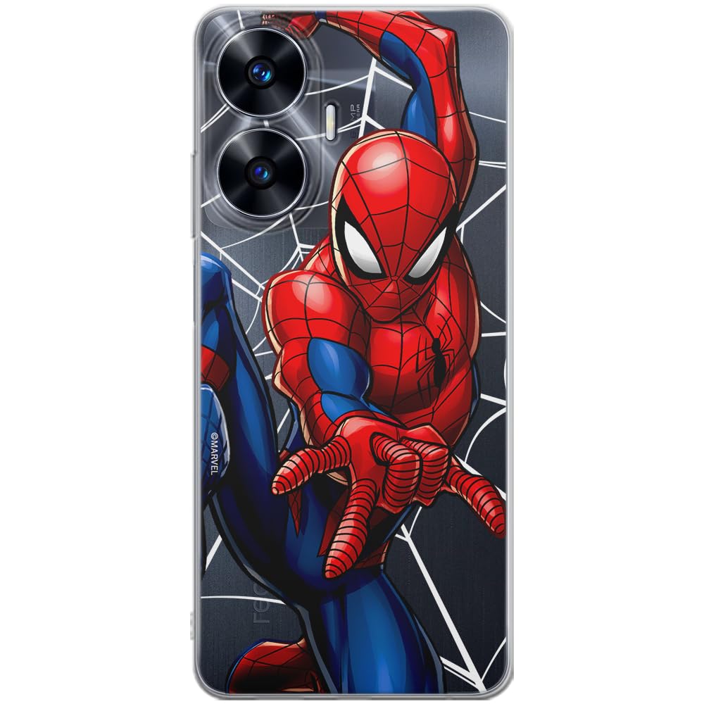 ERT GROUP mobile phone case for Realme C55 original and officially Licensed Marvel pattern Spider Man 039 optimally adapted to the shape of the mobile phone, partially transparent