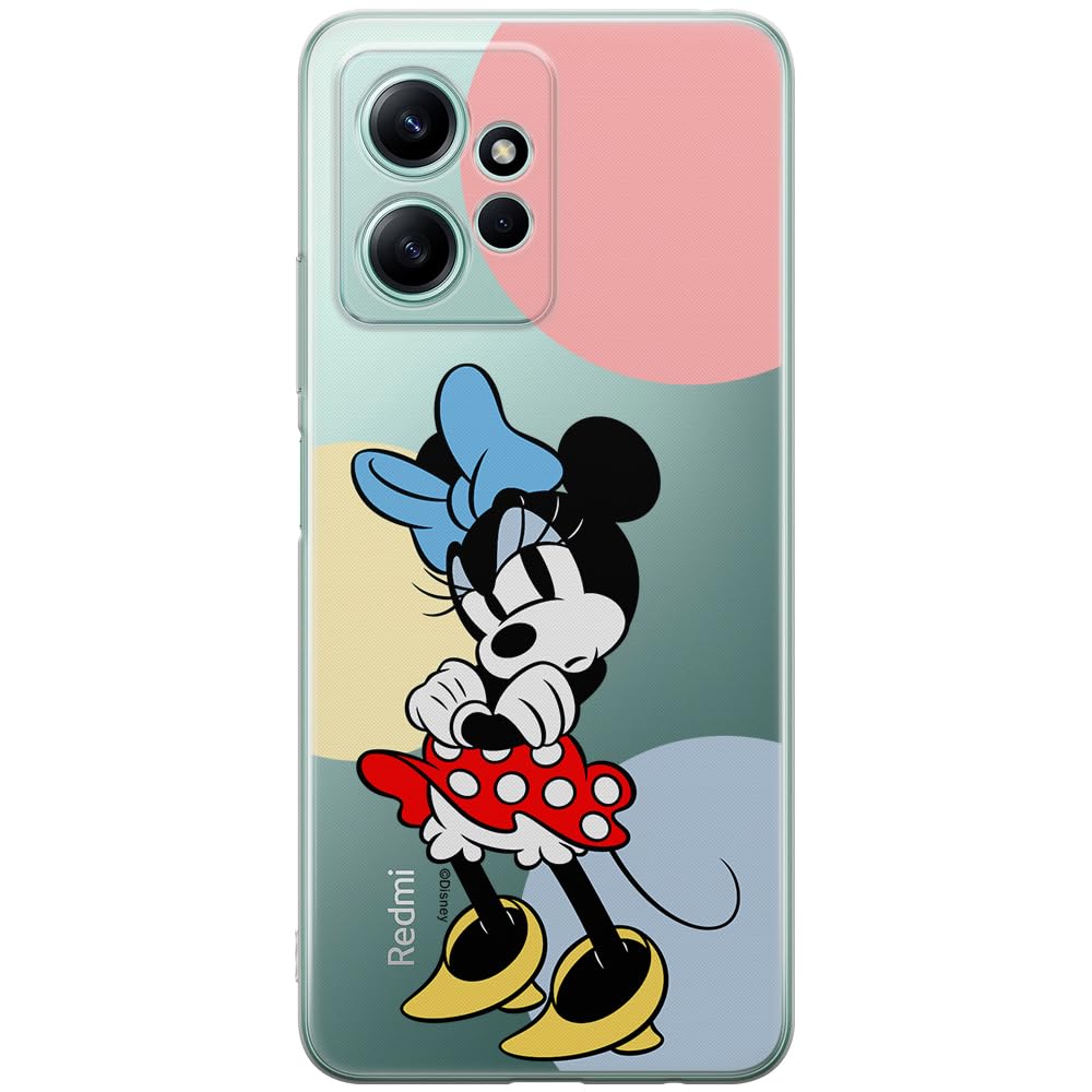 ERT GROUP mobile phone case for Xiaomi REDMI NOTE 12 4G original and officially Licensed Disney pattern Minnie 078 optimally adapted to the shape of the mobile phone, partially transparent