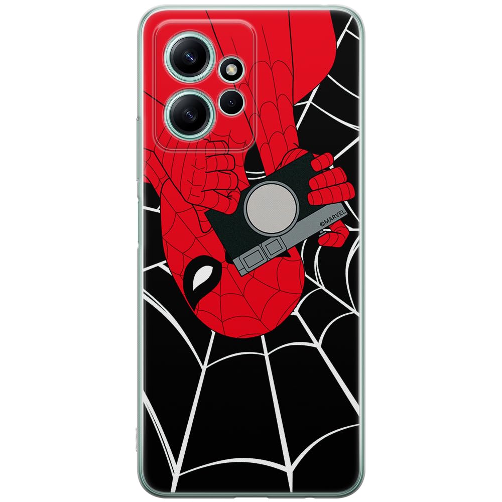 ERT GROUP mobile phone case for Xiaomi REDMI NOTE 12 4G original and officially Licensed Marvel pattern Spider Man 027 optimally adapted to the shape of the mobile phone, case made of TPU