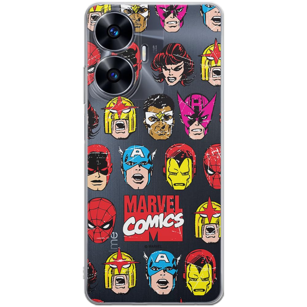 ERT GROUP mobile phone case for Realme C55 original and officially Licensed Marvel pattern Avengers 029 optimally adapted to the shape of the mobile phone, case made of TPU