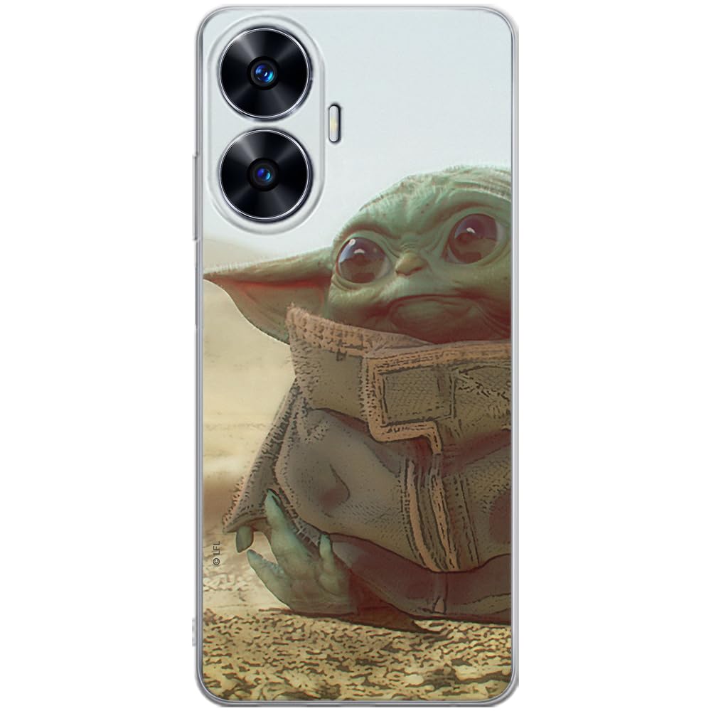 ERT GROUP mobile phone case for Realme C55 original and officially Licensed Star Wars pattern Baby Yoda 003 optimally adapted to the shape of the mobile phone, case made of TPU