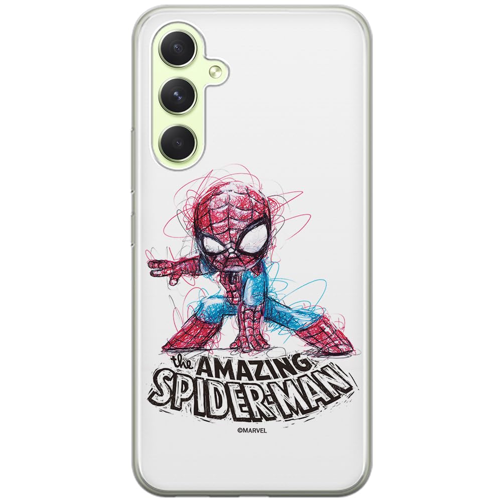 ERT GROUP mobile phone case for Samsung A54 5G original and officially Licensed Marvel pattern Spider Man 021 optimally adapted to the shape of the mobile phone, case made of TPU