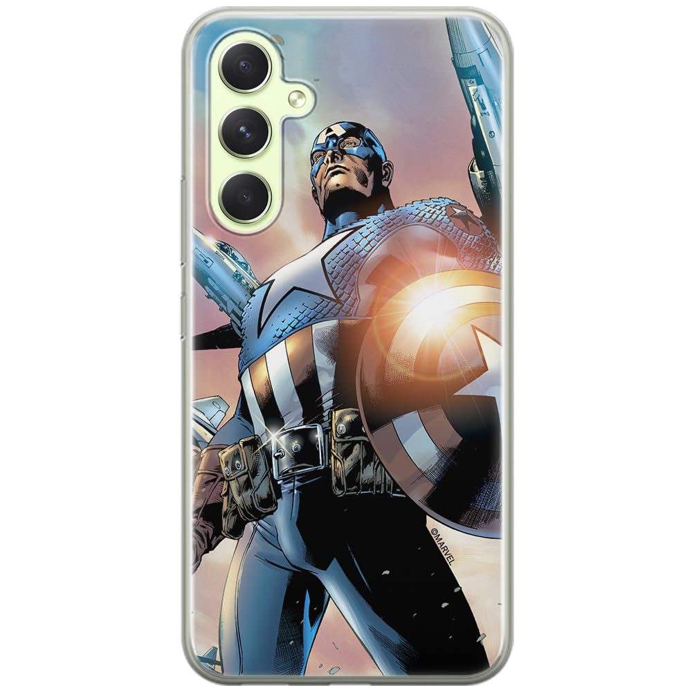 ERT GROUP mobile phone case for Samsung A54 5G original and officially Licensed Marvel pattern Capitan America 015 optimally adapted to the shape of the mobile phone, case made of TPU