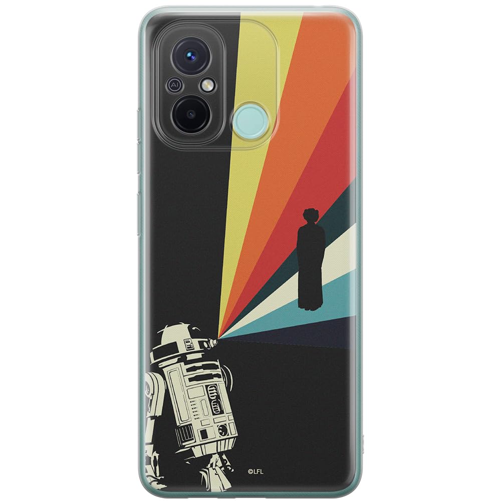 ERT GROUP mobile phone case for Xiaomi REDMI 12C/ REDMI 11A original and officially Licensed Star Wars pattern R2D2 003 optimally adapted to the shape of the mobile phone, case made of TPU