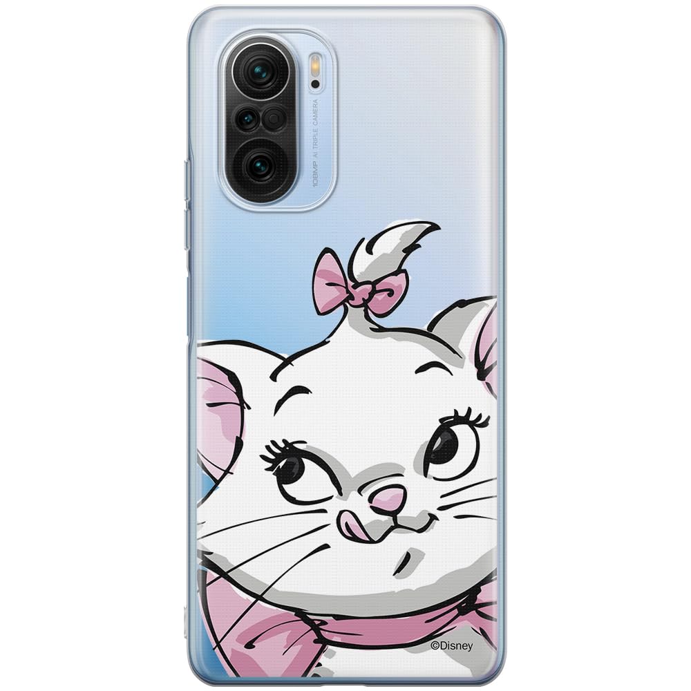 ERT GROUP mobile phone case for Xiaomi MI 11i/ REDMI K40/K40 PRO/POCO F3/ F3 PRO original and officially Licensed Disney pattern Marie 001, partially transparent