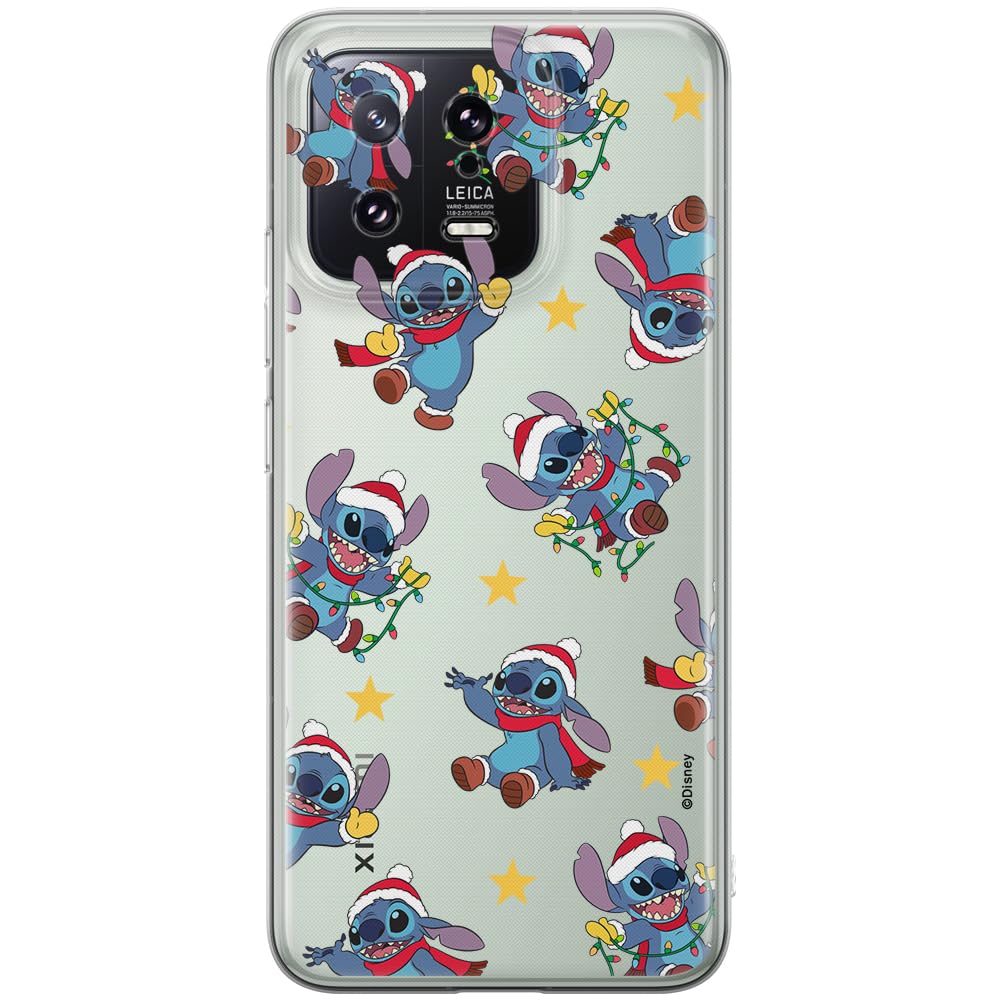 ERT GROUP mobile phone case for Xiaomi 13 original and officially Licensed Disney pattern Stitch 011 optimally adapted to the shape of the mobile phone, partially transparent