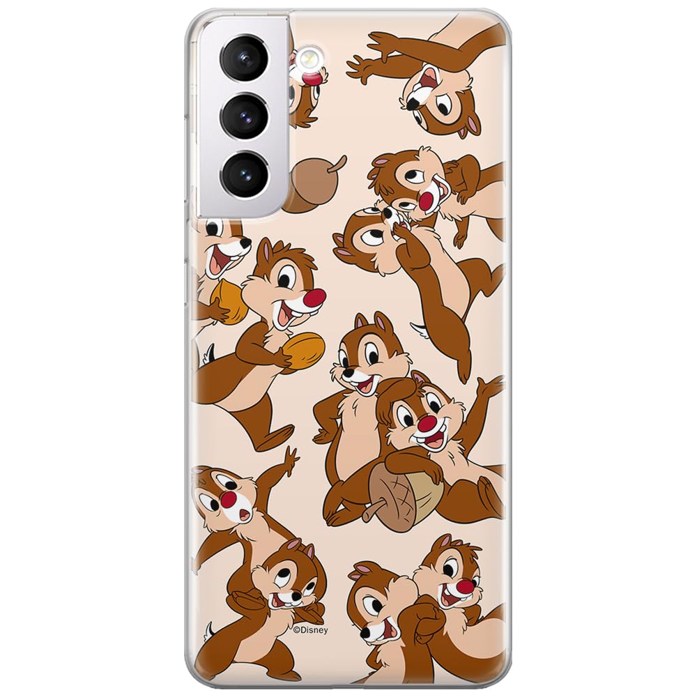 ERT GROUP mobile phone case for Samsung S21 original and officially Licensed Disney pattern Chip & Dale 004 optimally adapted to the shape of the mobile phone, case made of TPU