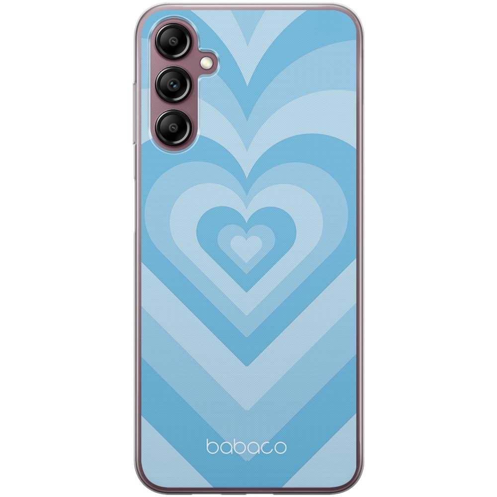 Babaco ERT GROUP mobile phone case for Samsung A14 4G/5G original and officially Licensed pattern Hearts 007 optimally adapted to the shape of the mobile phone, case made of TPU