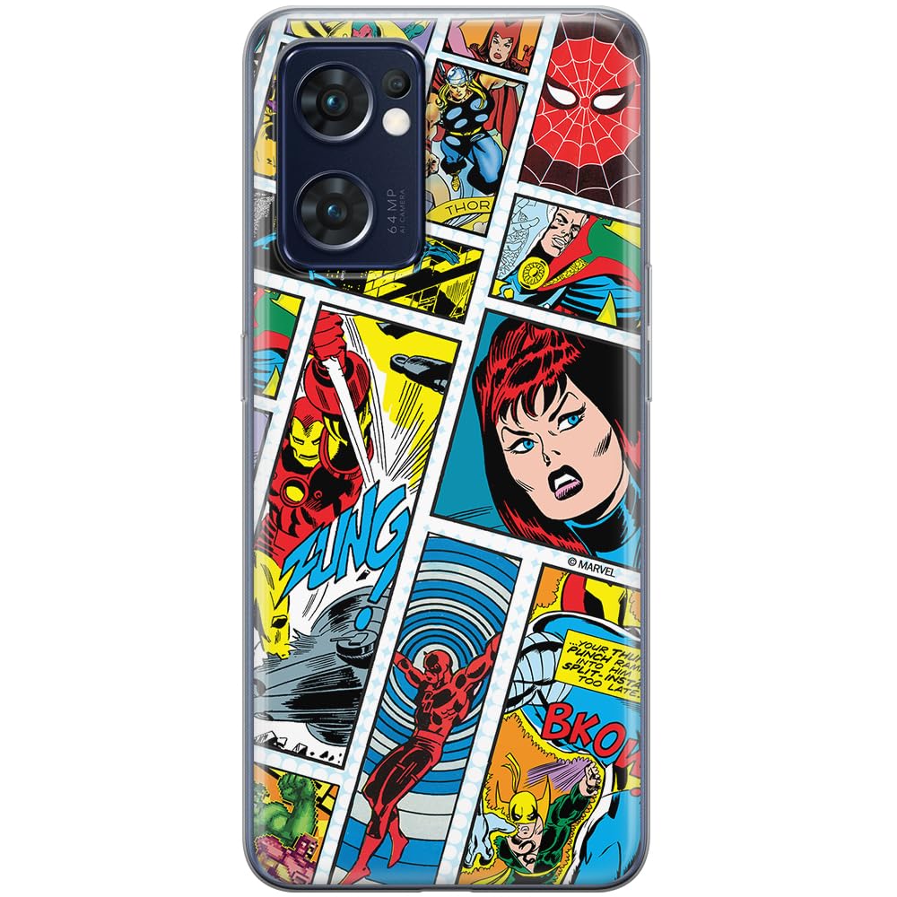 ERT GROUP mobile phone case for Oppo RENO 7 5G original and officially Licensed Marvel pattern Avengers 034 optimally adapted to the shape of the mobile phone, case made of TPU