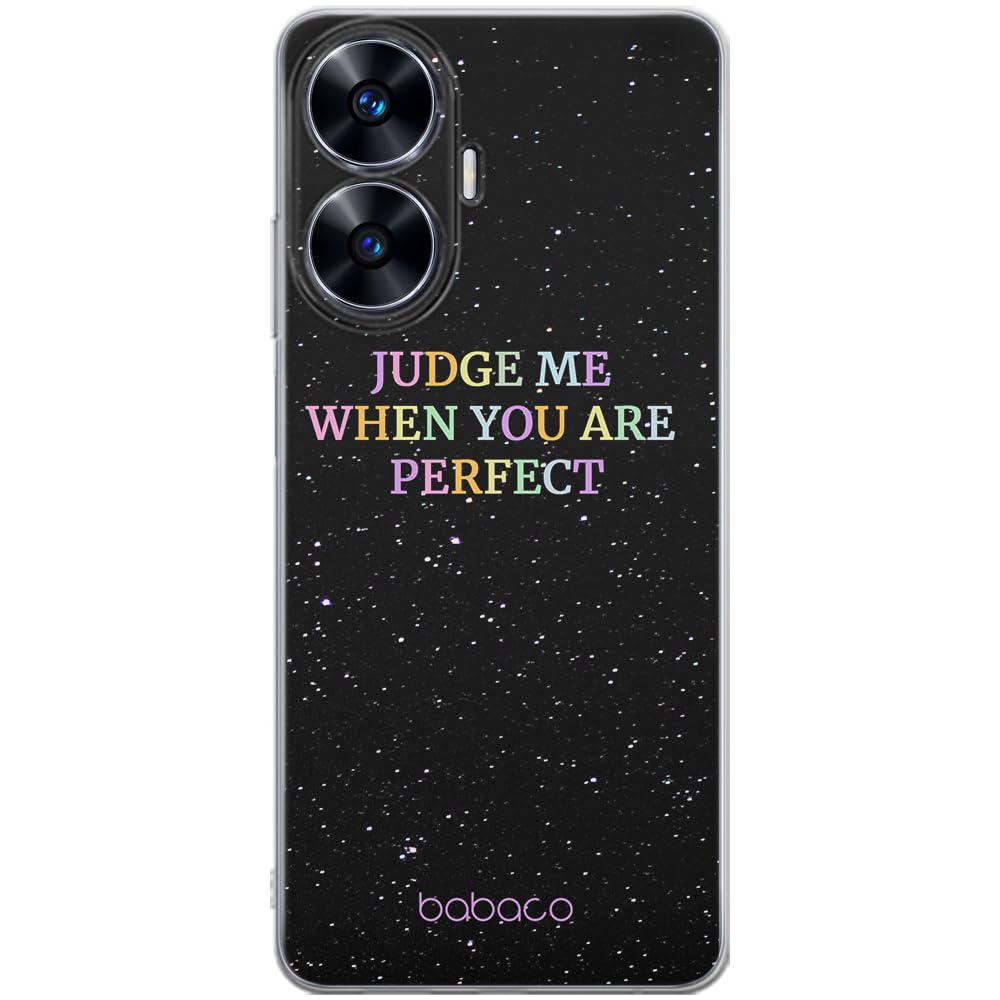 Babaco ERT GROUP mobile phone case for Realme C55 original and officially Licensed pattern Judge me 002 optimally adapted to the shape of the mobile phone, case made of TPU
