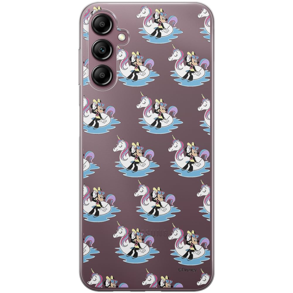 ERT GROUP mobile phone case for Samsung A14 4G/5G original and officially Licensed Disney pattern Minnie 030 optimally adapted to the shape of the mobile phone, partially transparent