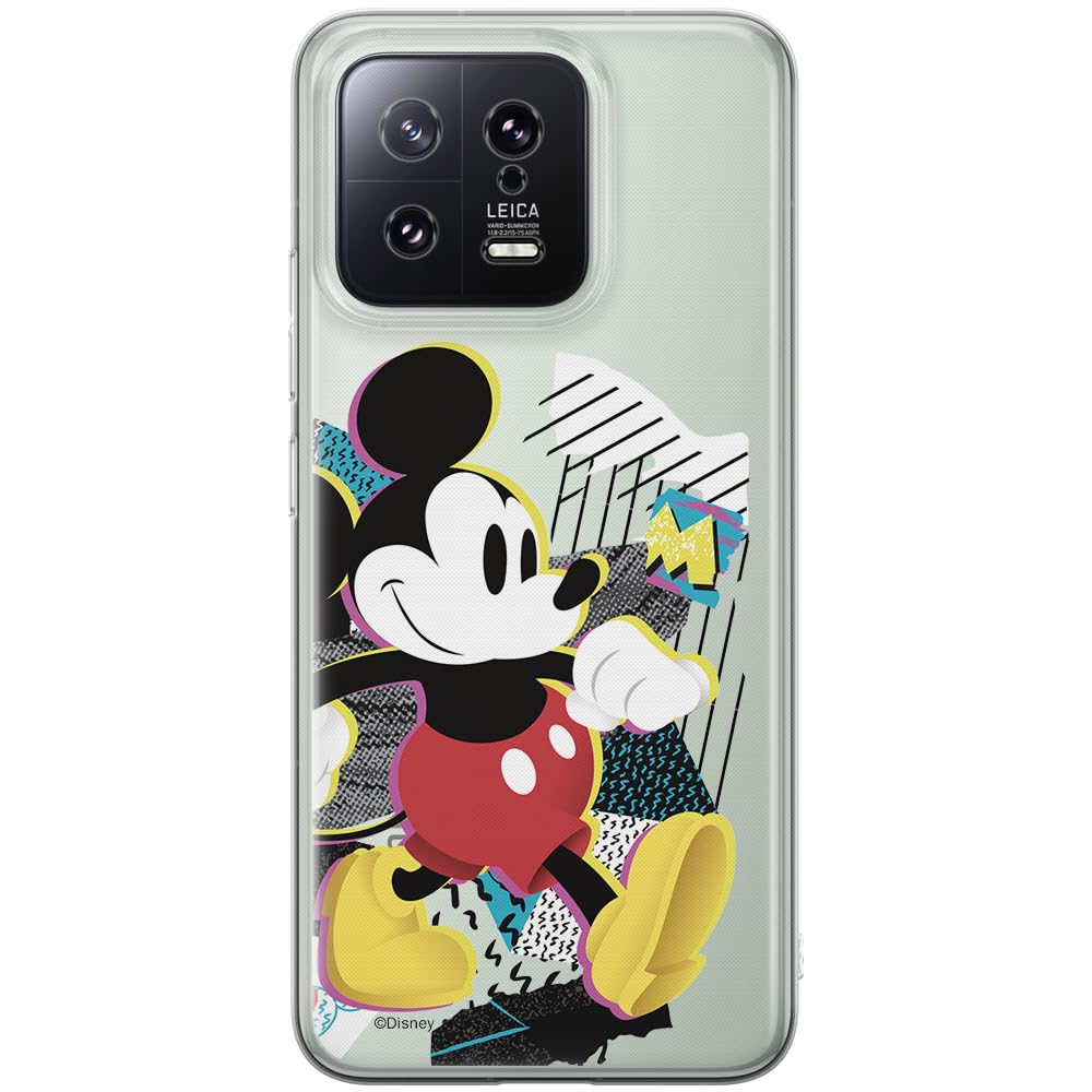 ERT GROUP mobile phone case for Xiaomi 13 original and officially Licensed Disney pattern Mickey 032 optimally adapted to the shape of the mobile phone, partially transparent