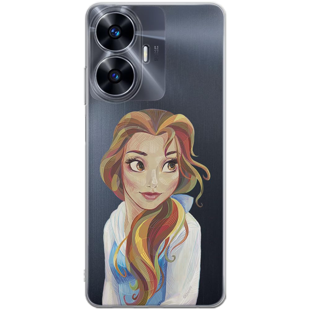 ERT GROUP mobile phone case for Realme C55 original and officially Licensed Disney pattern Bella 003 optimally adapted to the shape of the mobile phone, partially transparent
