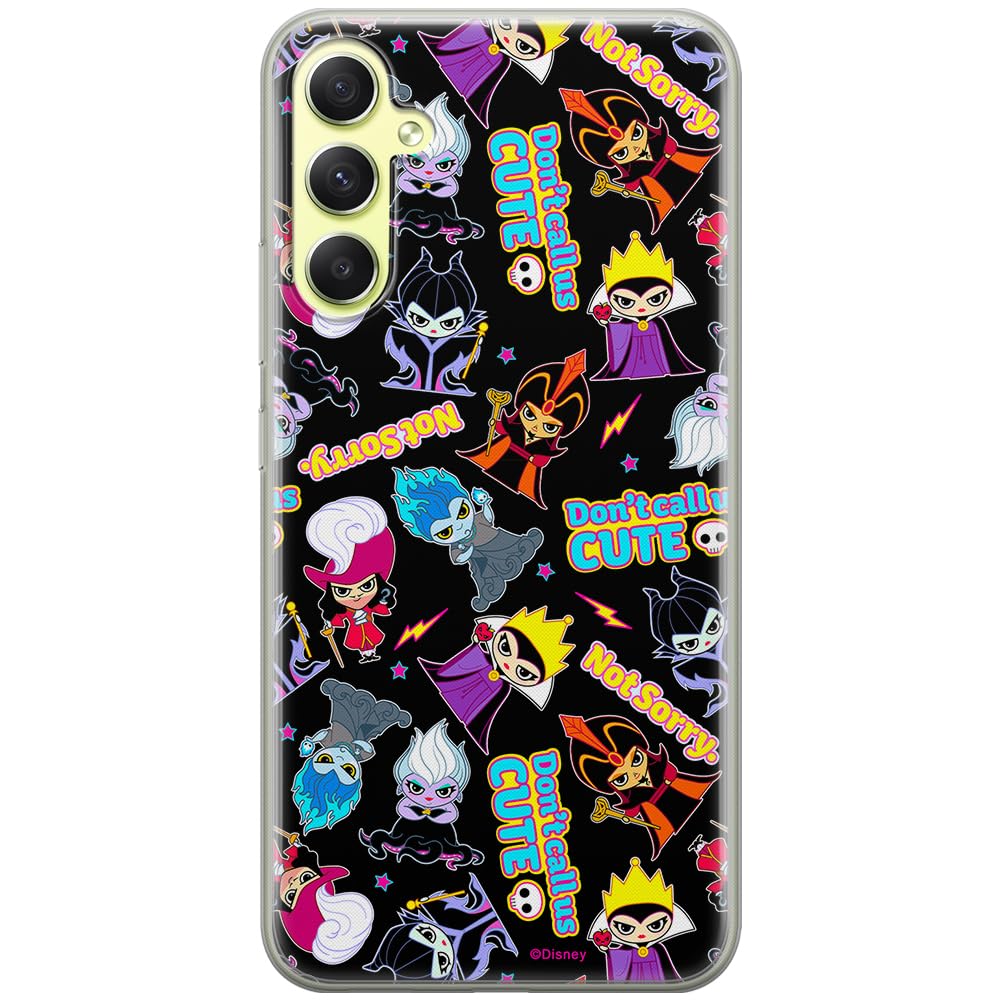 ERT GROUP mobile phone case for Samsung A34 5G original and officially Licensed Disney pattern Disney Villains 008 optimally adapted to the shape of the mobile phone, case made of TPU
