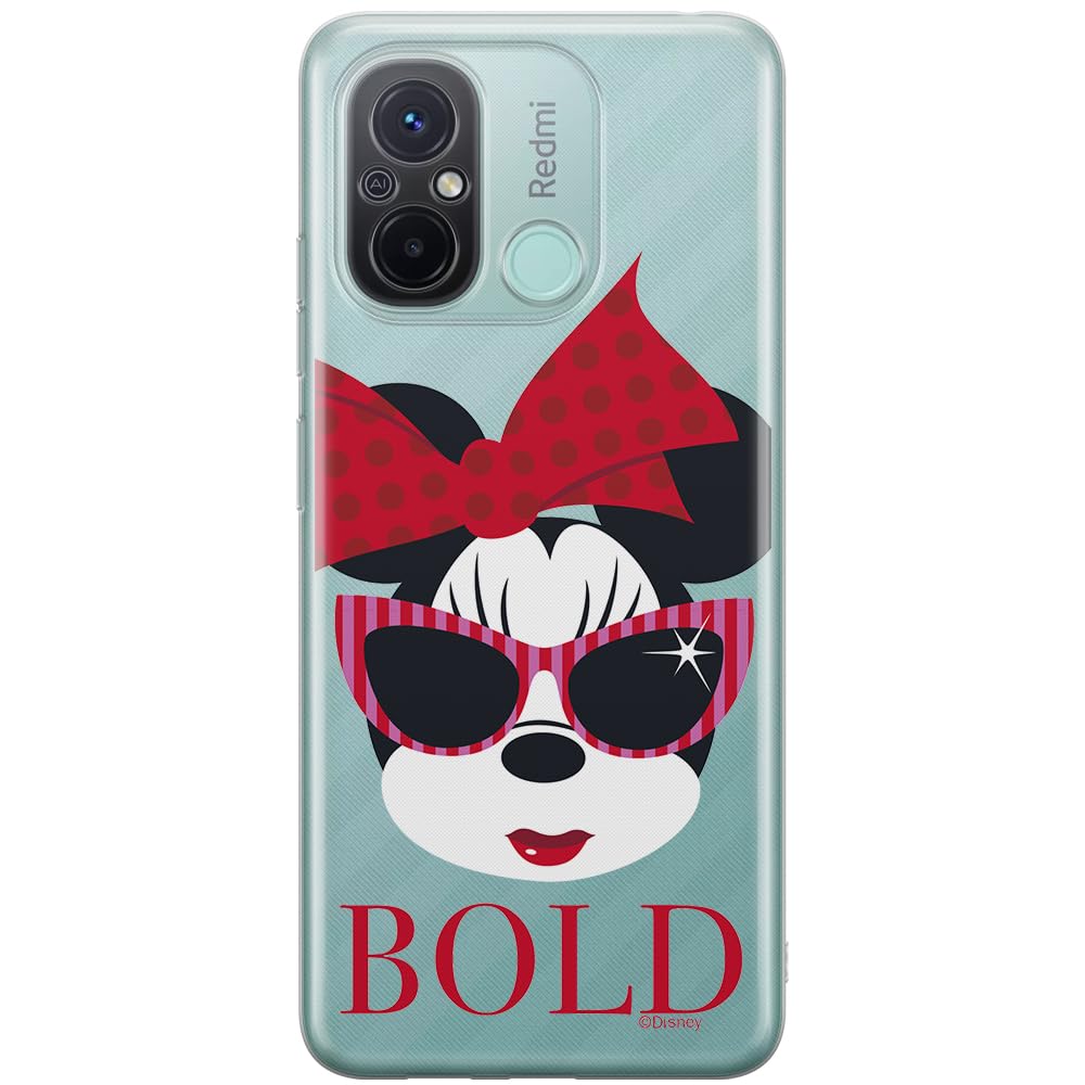 ERT GROUP mobile phone case for Xiaomi REDMI 12C/ REDMI 11A original and officially Licensed Disney pattern Minnie 045 optimally adapted to the shape of the mobile phone, partially transparent