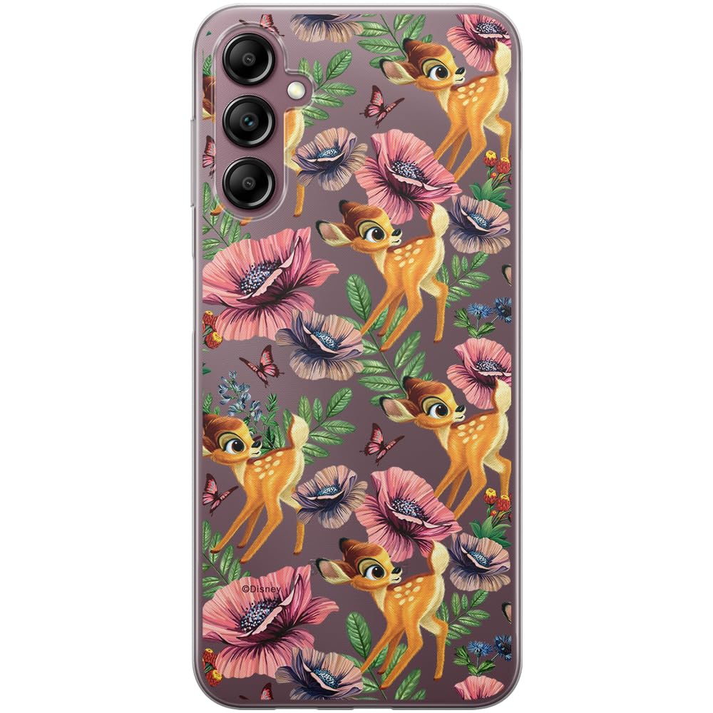 ERT GROUP mobile phone case for Samsung A14 4G/5G original and officially Licensed Disney pattern Bambi 015 optimally adapted to the shape of the mobile phone, partially transparent