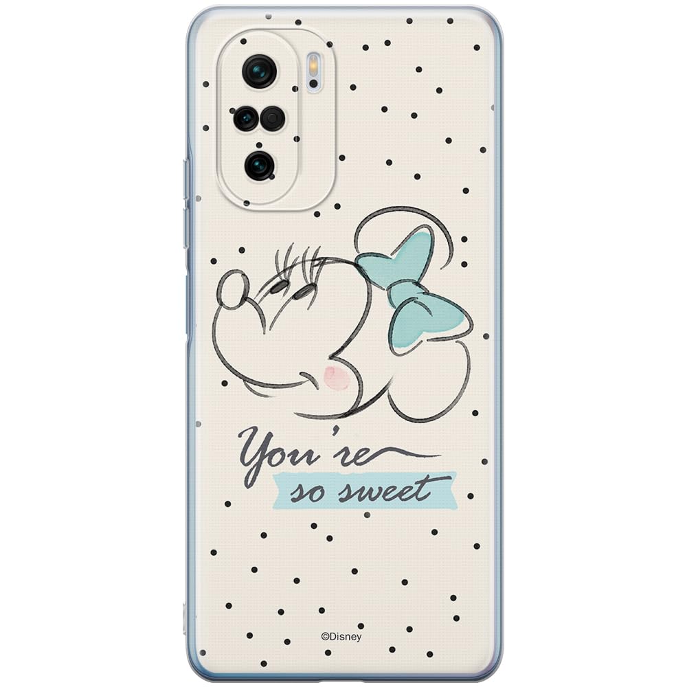 ERT GROUP mobile phone case for Xiaomi MI 11i/ REDMI K40/K40 PRO/POCO F3/ F3 PRO original and officially Licensed Disney pattern Minnie 042 adapted to the shape of the mobile phone, case made of TPU