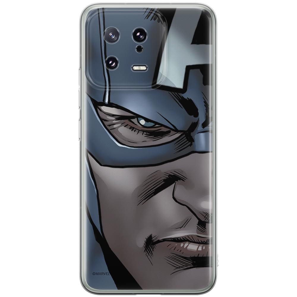 ERT GROUP mobile phone case for Xiaomi 13 original and officially Licensed Marvel pattern Capitan America 020 optimally adapted to the shape of the mobile phone, case made of TPU