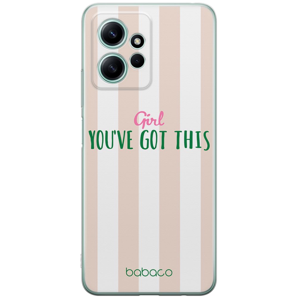 Babaco ERT GROUP mobile phone case for Xiaomi REDMI NOTE 12 4G original and officially Licensed pattern Positive vibes 004 optimally adapted to the shape of the mobile phone, case made of TPU