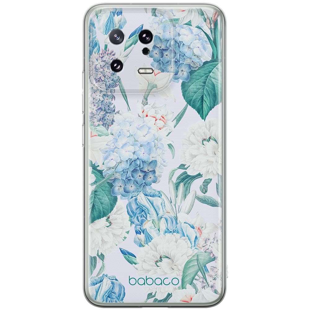 Babaco ERT GROUP mobile phone case for Xiaomi 13 original and officially Licensed pattern Flowers 028 optimally adapted to the shape of the mobile phone, case made of TPU