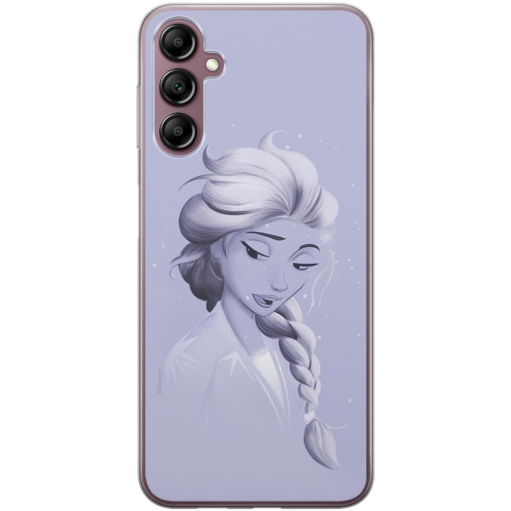 ERT GROUP mobile phone case for Samsung A14 4G/5G original and officially Licensed Disney pattern Elsa 013 optimally adapted to the shape of the mobile phone, case made of TPU