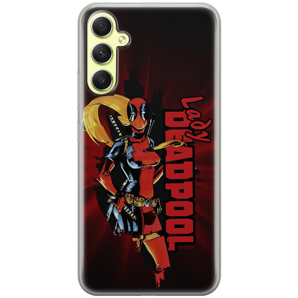 ERT GROUP mobile phone case for Samsung A34 5G original and officially Licensed Marvel pattern Deadpool 009 optimally adapted to the shape of the mobile phone, case made of TPU