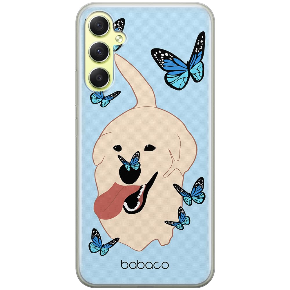 Babaco ERT GROUP mobile phone case for Samsung A34 5G original and officially Licensed pattern Dogs 011 optimally adapted to the shape of the mobile phone, case made of TPU