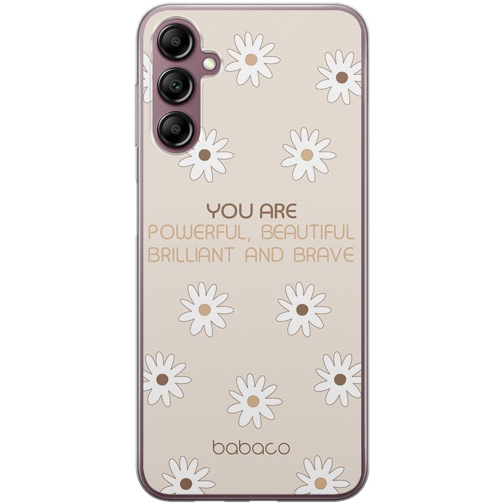 Babaco ERT GROUP mobile phone case for Samsung A14 4G/5G original and officially Licensed pattern Positive vibes 003 optimally adapted to the shape of the mobile phone, case made of TPU