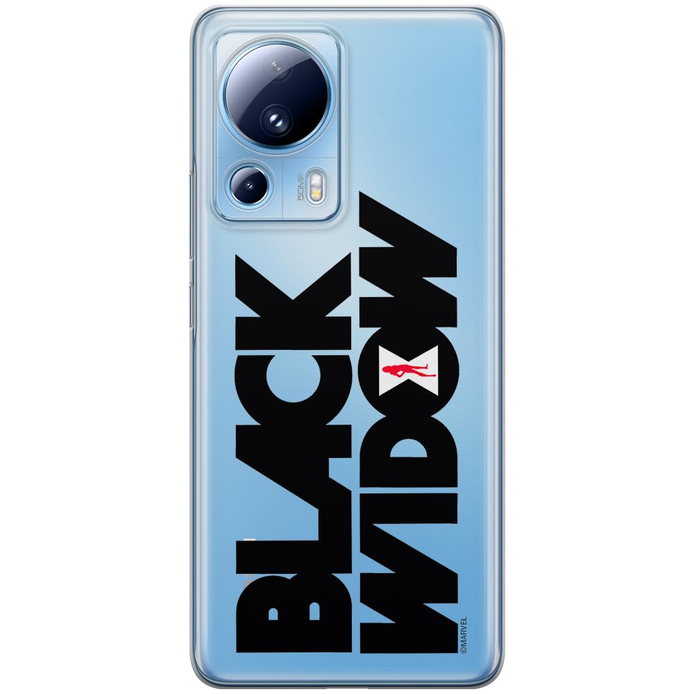 ERT GROUP mobile phone case for Xiaomi 13 LITE/CIVI 2 original and officially Licensed Marvel pattern Black Widow 011 optimally adapted to the shape of the mobile phone, partially transparent