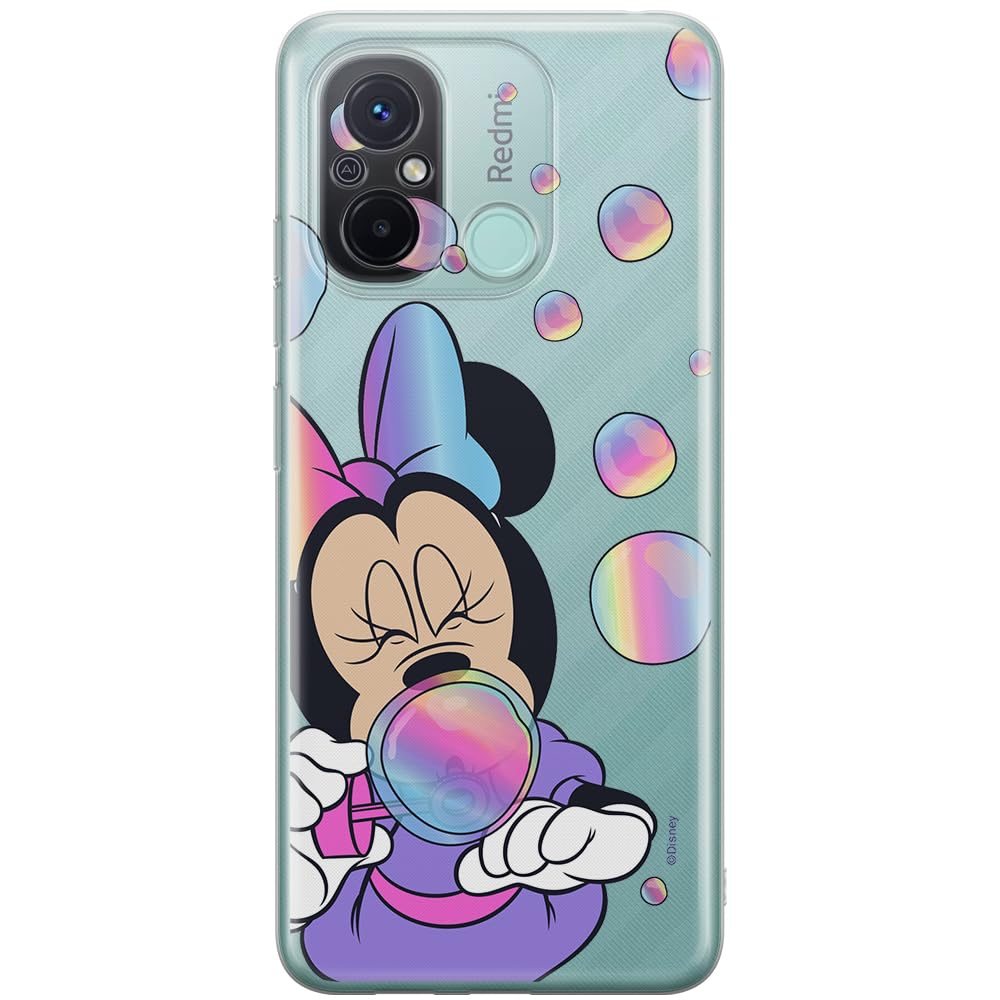 ERT GROUP mobile phone case for Xiaomi REDMI 12C/ REDMI 11A original and officially Licensed Disney pattern Minnie 052 optimally adapted to the shape of the mobile phone, partially transparent