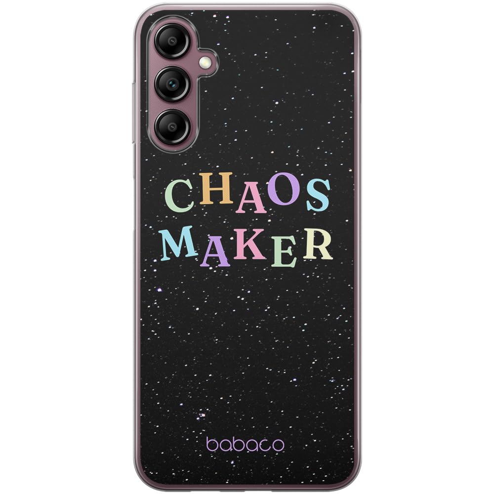 Babaco ERT GROUP mobile phone case for Samsung A14 4G/5G original and officially Licensed pattern Chaos maker 002 optimally adapted to the shape of the mobile phone, case made of TPU