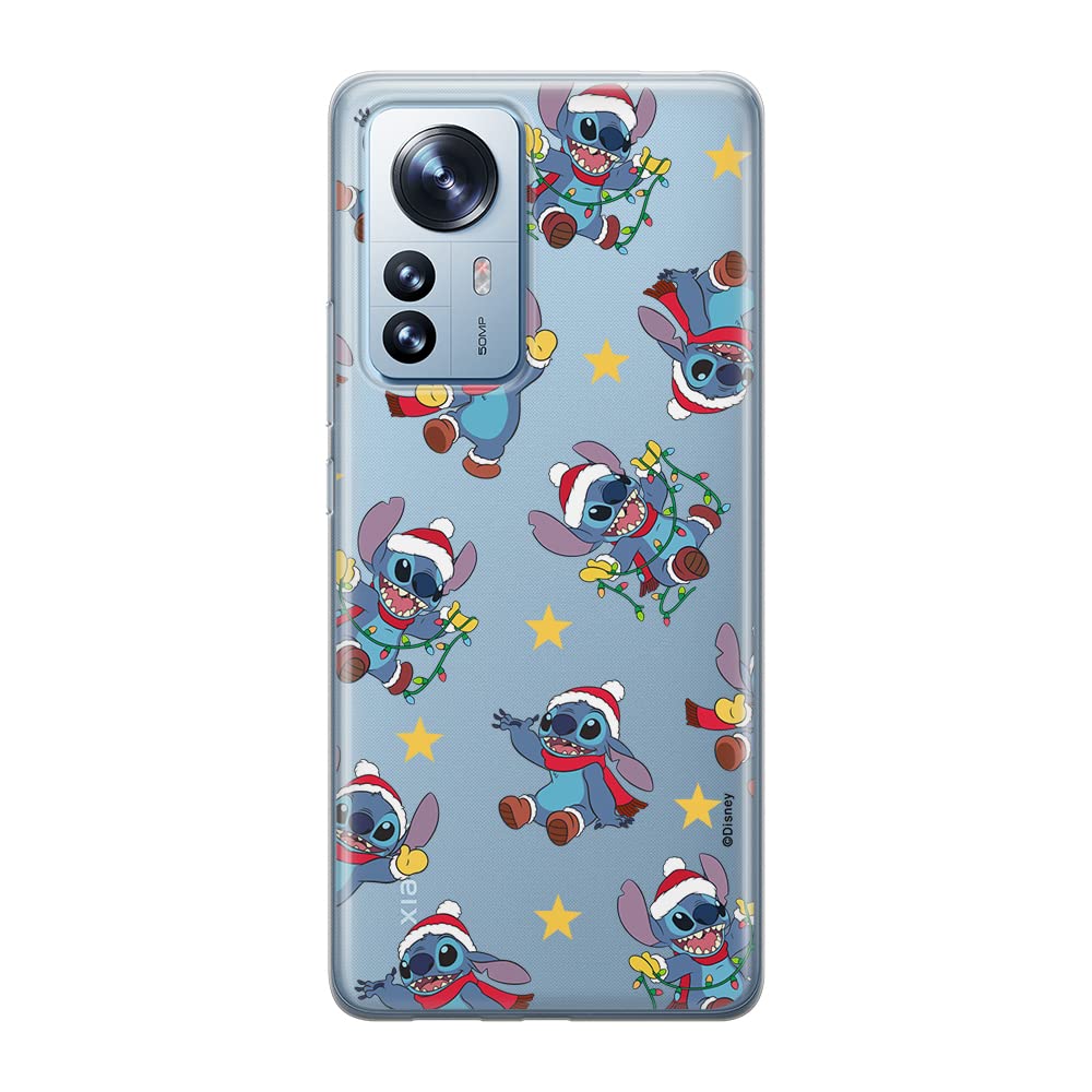 ERT GROUP mobile phone case for Xiaomi 12 / 12X original and officially Licensed Disney pattern Stich 011 optimally adapted to the shape of the mobile phone, partially transparent