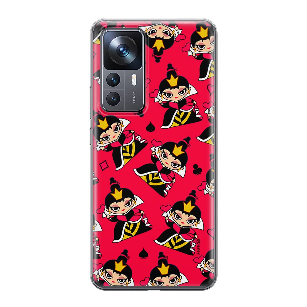 ERT GROUP mobile phone case for Xiaomi 12T/12T pro/K50 Ultra original and officially Licensed Disney pattern Queen of Hearts 002 optimally adapted to the shape of the mobile phone, case made of TPU