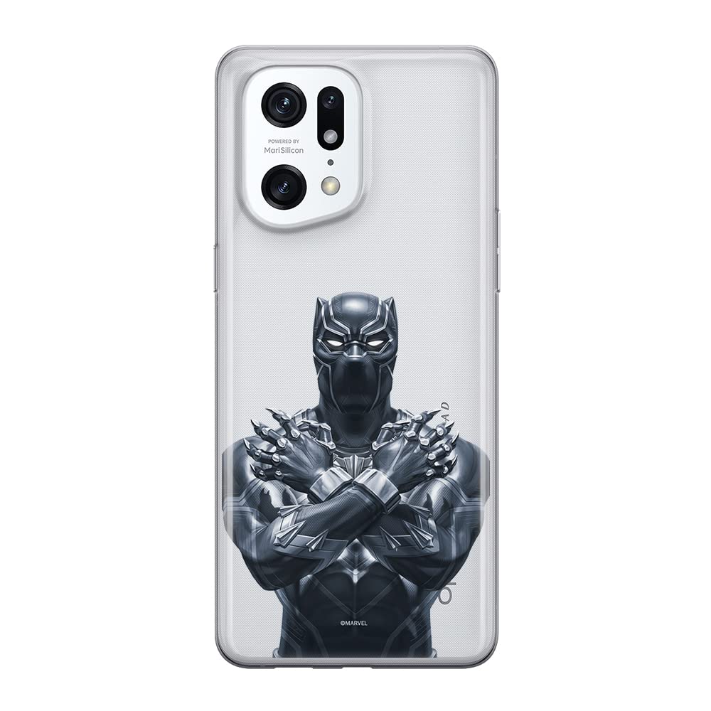ERT GROUP mobile phone case for Oppo FIND X5 PRO original and officially Licensed Marvel pattern Black Panther 012 optimally adapted to the shape of the mobile phone, partially transparent