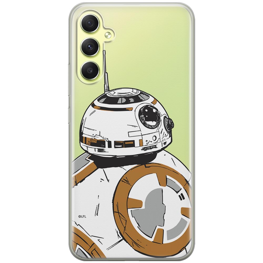 ERT GROUP mobile phone case for Samsung A34 5G original and officially Licensed Star Wars pattern BB 8 009 optimally adapted to the shape of the mobile phone, partially transparent