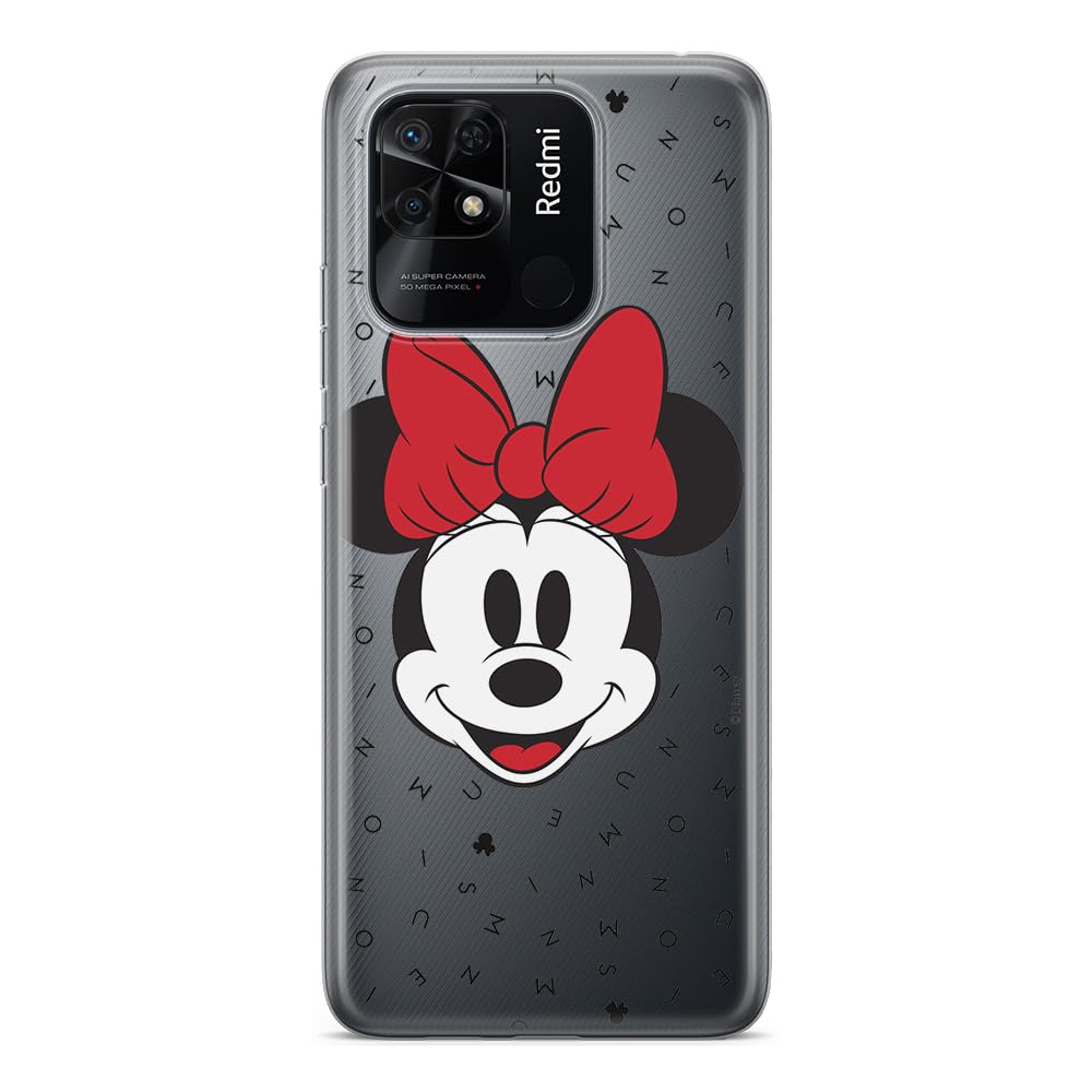 ERT GROUP mobile phone case for Xiaomi REDMI 10C original and officially Licensed Disney pattern Minnie 056 optimally adapted to the shape of the mobile phone, partially transparent