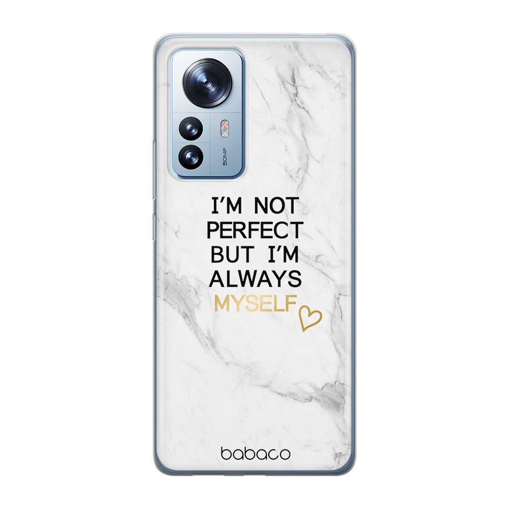 Babaco ERT GROUP mobile phone case for Xiaomi 12 PRO original and officially Licensed pattern Positive vibes 005 optimally adapted to the shape of the mobile phone, case made of TPU