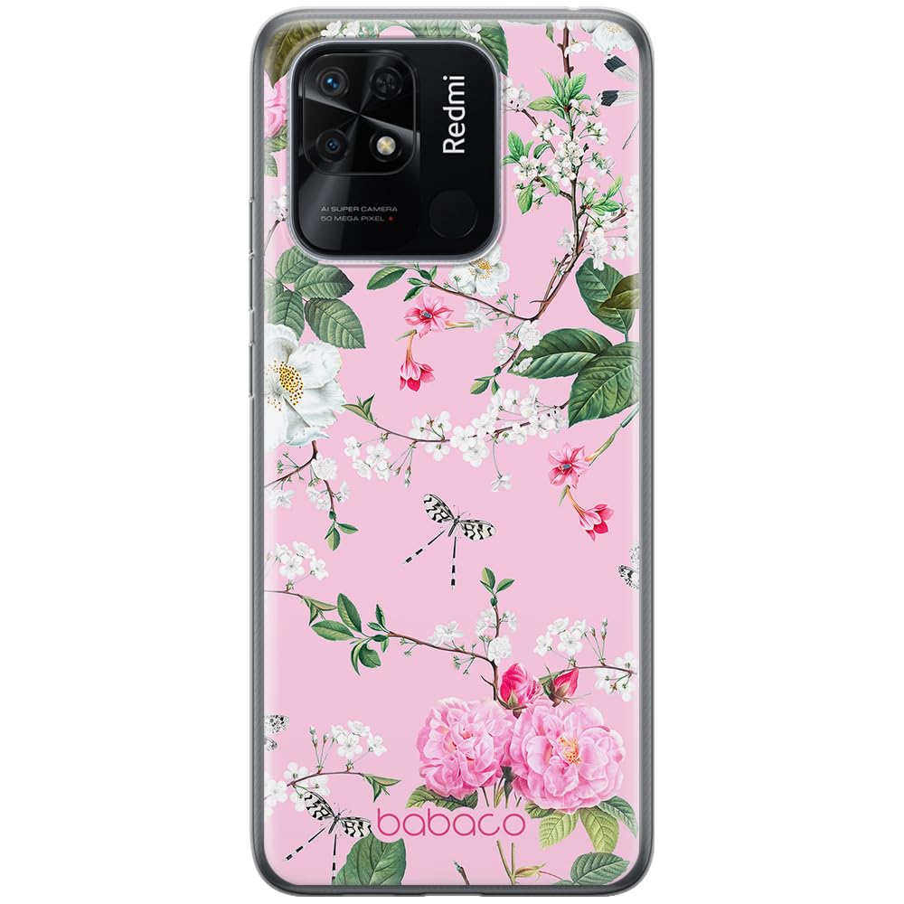 Babaco ERT GROUP mobile phone case for Xiaomi REDMI 10C original and officially Licensed pattern Flowers 036 optimally adapted to the shape of the mobile phone, case made of TPU
