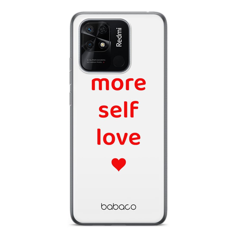 Babaco ERT GROUP mobile phone case for Xiaomi REDMI 10C original and officially Licensed pattern More self love 001 optimally adapted to the shape of the mobile phone, case made of TPU