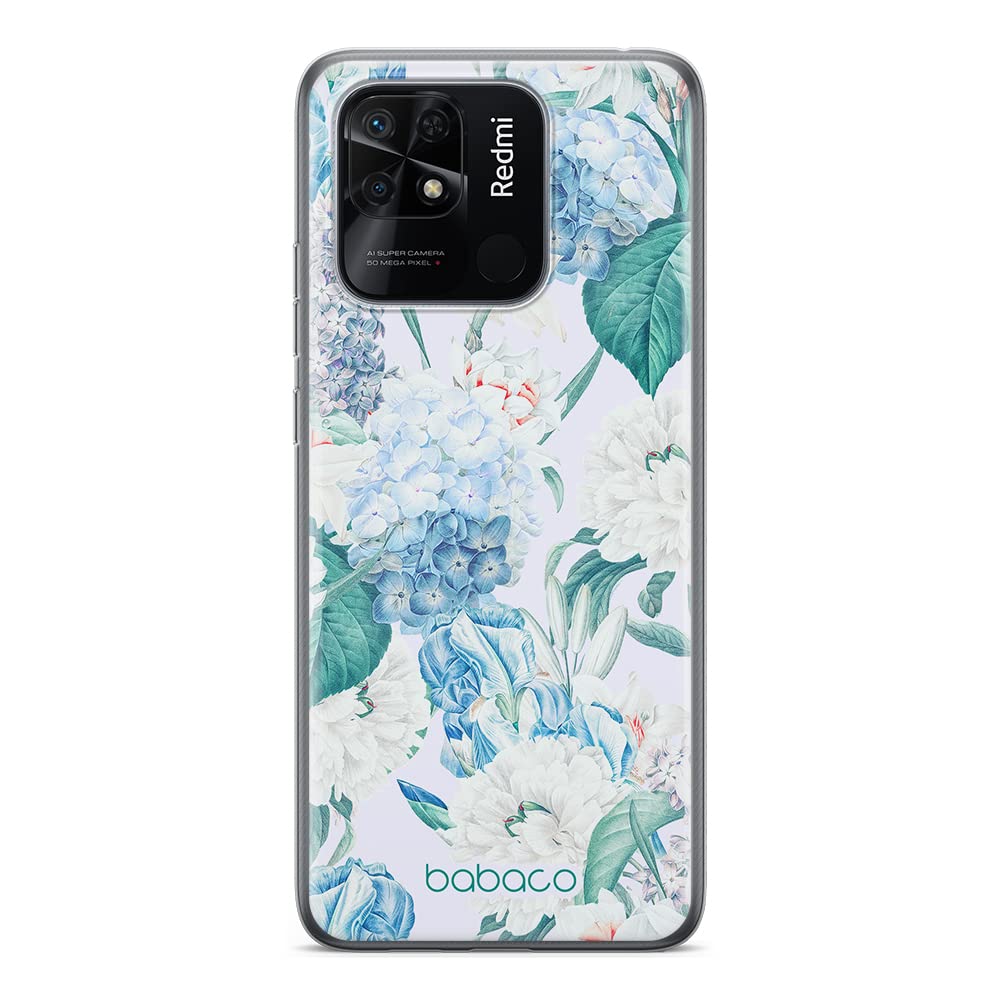 Babaco ERT GROUP mobile phone case for Xiaomi REDMI 10C original and officially Licensed pattern Flowers 028 optimally adapted to the shape of the mobile phone, case made of TPU