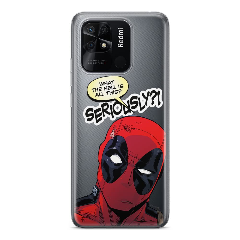 ERT GROUP mobile phone case for Xiaomi REDMI 10C original and officially Licensed Marvel pattern Deadpool 010 optimally adapted to the shape of the mobile phone, partially transparent