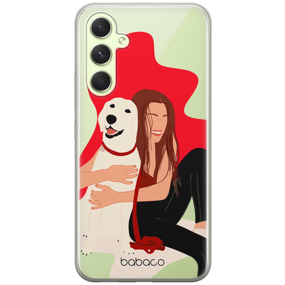 Babaco ERT GROUP mobile phone case for Samsung A54 5G original and officially Licensed pattern Dogs 006 optimally adapted to the shape of the mobile phone, partially transparent