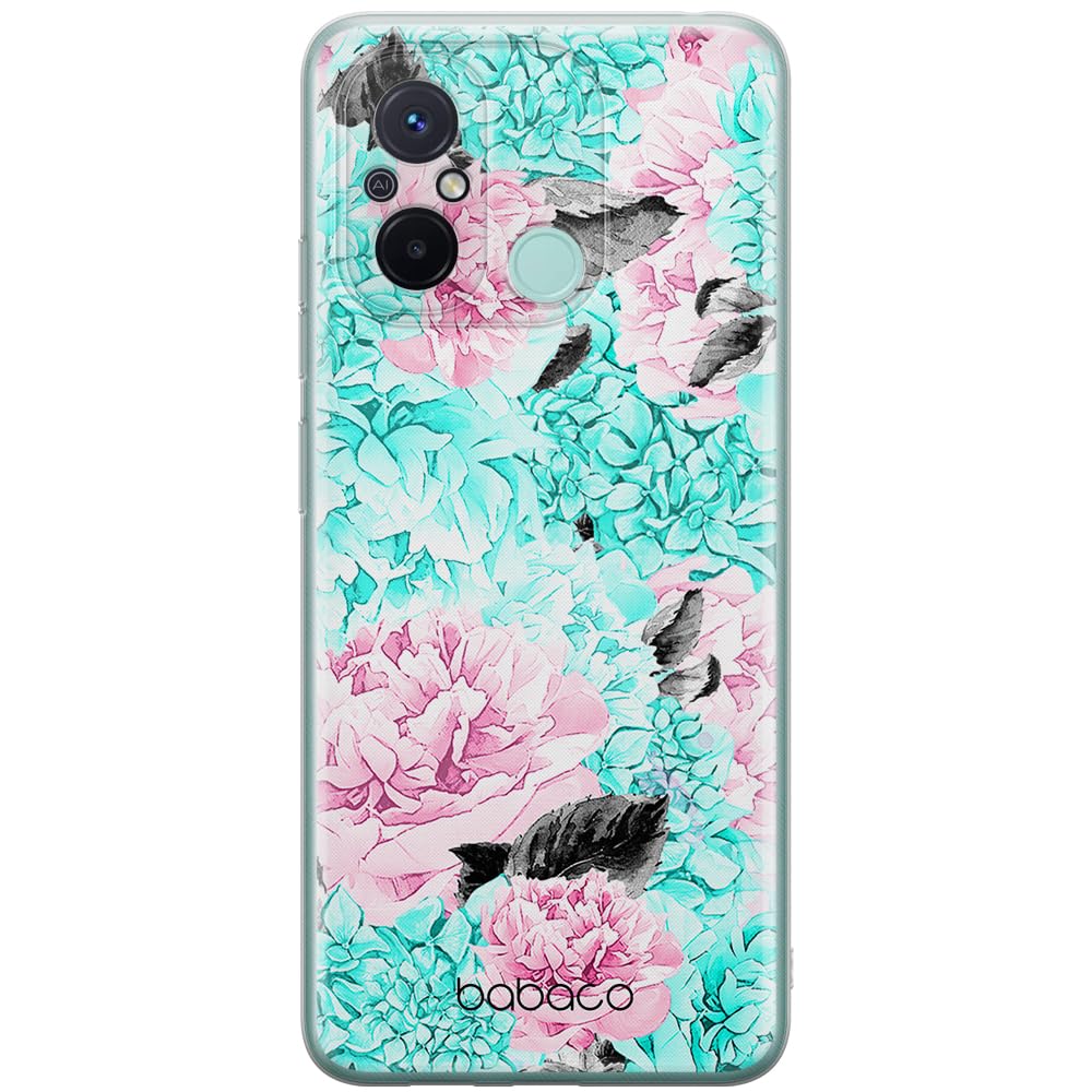 Babaco ERT GROUP mobile phone case for Xiaomi REDMI 12C/ REDMI 11A original and officially Licensed pattern Flowers 003 optimally adapted to the shape of the mobile phone, case made of TPU
