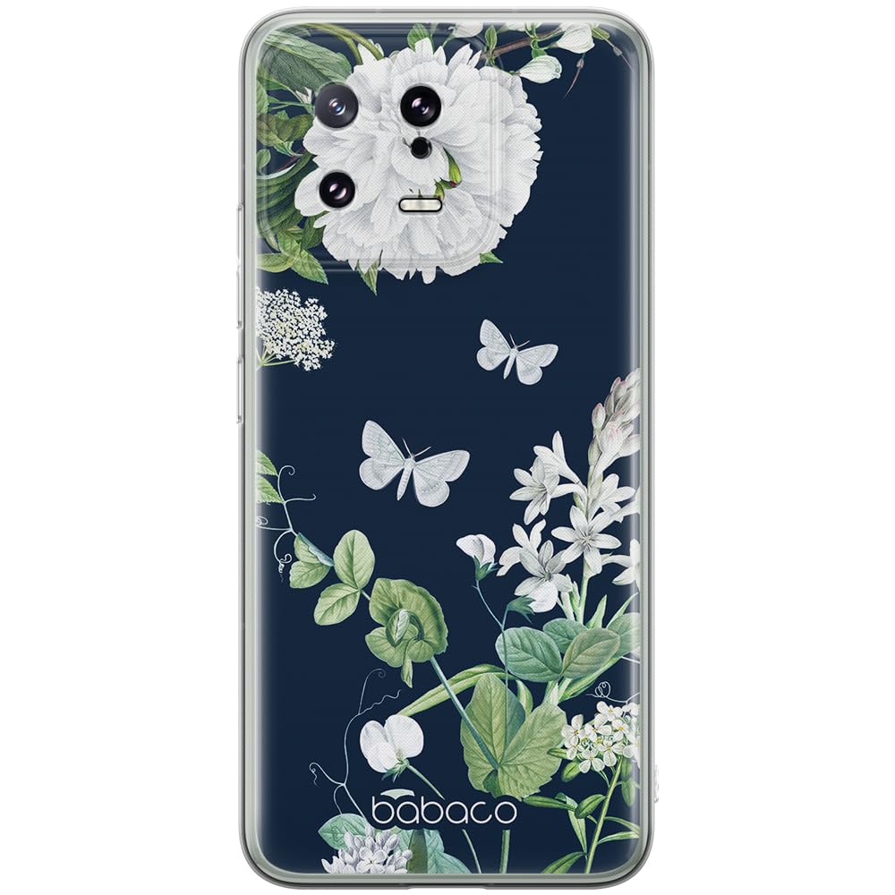 Babaco ERT GROUP mobile phone case for Xiaomi 13 original and officially Licensed pattern Flowers 032 optimally adapted to the shape of the mobile phone, case made of TPU
