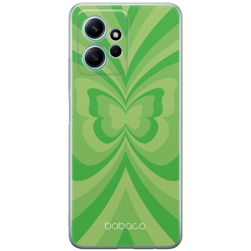 Babaco ERT GROUP mobile phone case for Xiaomi REDMI NOTE 12 4G original and officially Licensed pattern Butterflies 001 optimally adapted to the shape of the mobile phone, case made of TPU